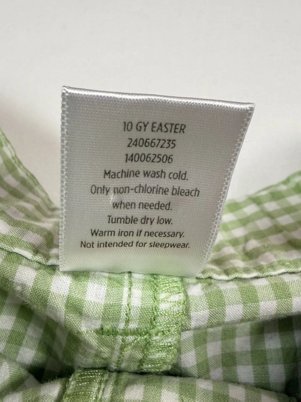 GYMBOREE‎ Green Gingham Shorts Girls Size 4 Cottagecore Preppy Spring Summer